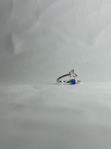 Butterfly Ring Blue Stone