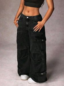 Stylish Black Cargo Jeans