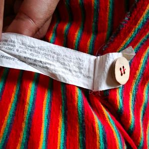 Stylish Red Striped Dress