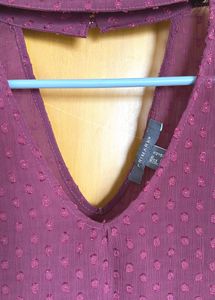Maroon evening top