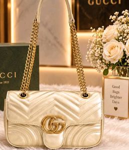 IMPORTED GUCCI GOLDEN SLING BAG WITHOUT BOX