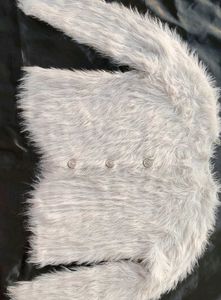 Fluffy White Jacket