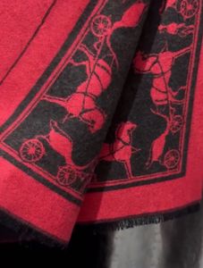 Designer Red And Black shawl