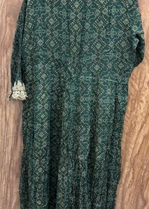 Green Embroidered Kurta Set