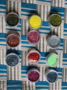 fine colourful glitter glitte