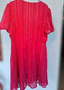 Vibrant Pink Striped Dress