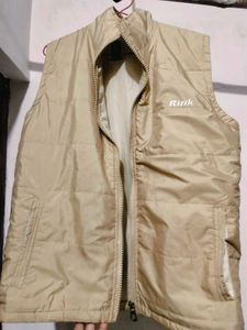 Beige 'Ritik' Sleeveless Jacket