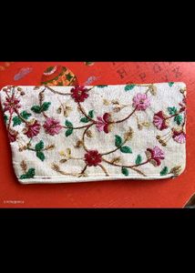 Embroidered Clutch Bag