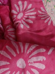 Pink Floral saree
