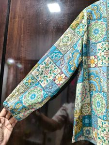 Bohemian Print Long Sleeve Top