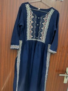 Ethenic Blue Kurta