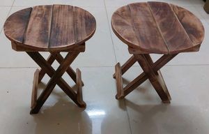 Foldable Wooden Stool (Set of 2)