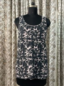 Stylish Floral Print Sleeveless Top
