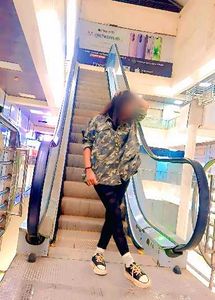 sweet army print long shirt