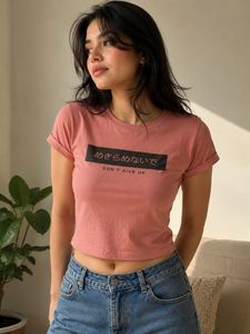 Dusty Pink Graphic T-Shirt ( Baby tee)
