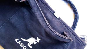 Kangol Black Canvas Crossbody Bag