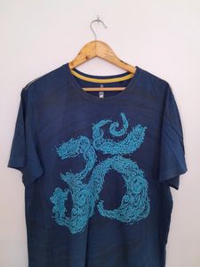Navy Blue Printed T-Shirt (Men's)