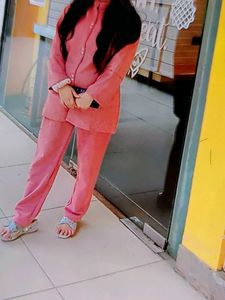 Chic Pink Two-Piece Co-ord Set