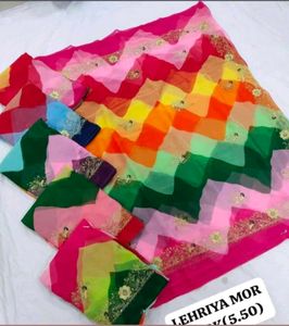 Vibrant Leheriya Saree