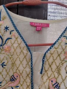 Biba  embroided kurta suit set