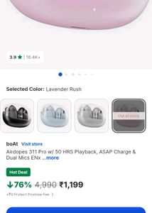 Pink Boat Wireless Earbuds 💗