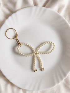 Pearl Bow Keychain