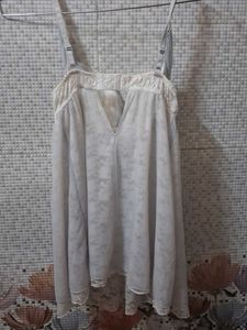 Elegant Lace Trim Nightgown