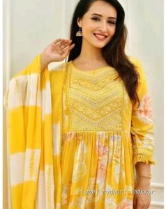 Beautiful Yellow Embroidered Kurta Set