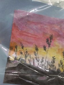 Sunset Watercolor Painting