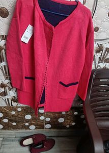 Brand new hot pink Cardigan/jacket