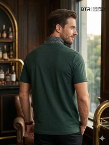Men's Dark Green Polo T-Shirt