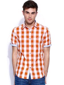 John Players Checkered Men's Shirt