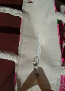 Bright Flower Design Jute Tote Bag