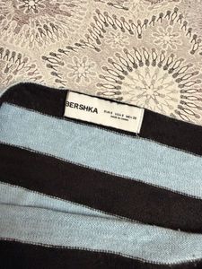 Bershka Striped one shoulder top