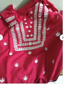 114.Vibrant Pink Embroidered Kurta