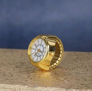 Gold Quartz Ring Watch
