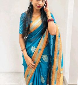 Beautiful Blue Saree
