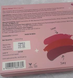 MyGlamm POPxo Makeup Collection, Berry Amor Mini L