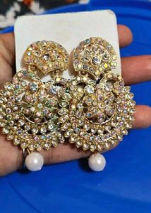 Stunning Gold Jhumka Earrings