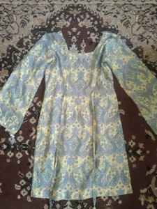 Yellow Kurta with Paisley Print