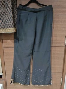 Embellished Black Kurta with Palazzo