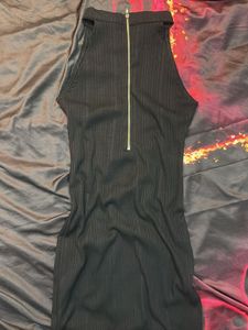 Sleek Black Sleeveless Dress