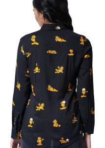 Garfield: Classic Black Printed Shirt