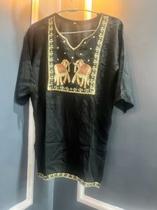 Black Embroidered Kurti
