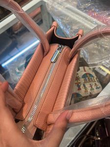 Stylish Pink Textured Handbag