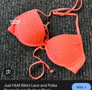 Coral Crochet Bikini Set
