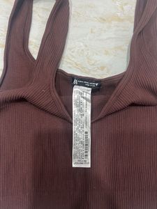 Ribbed Square Neck Crop Top