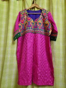 Vibrant Embroidered Kurta