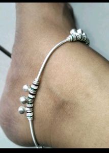 Designer Silver Anklets with Enamel