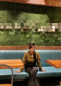 Stylish Olive Green Button-Up Top